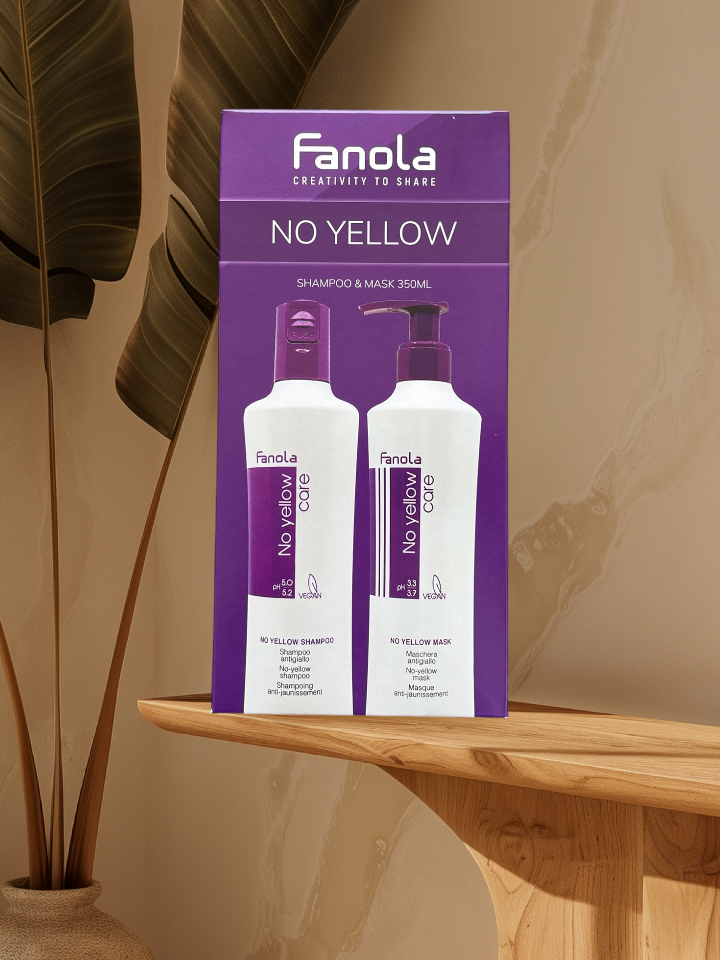 Finola No Yellow Shampoo and Mask 350ml Gift Pack